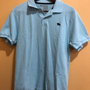 Old Navy Mens Regular Fit Polo Light Blue 100% Cotton Size Medium